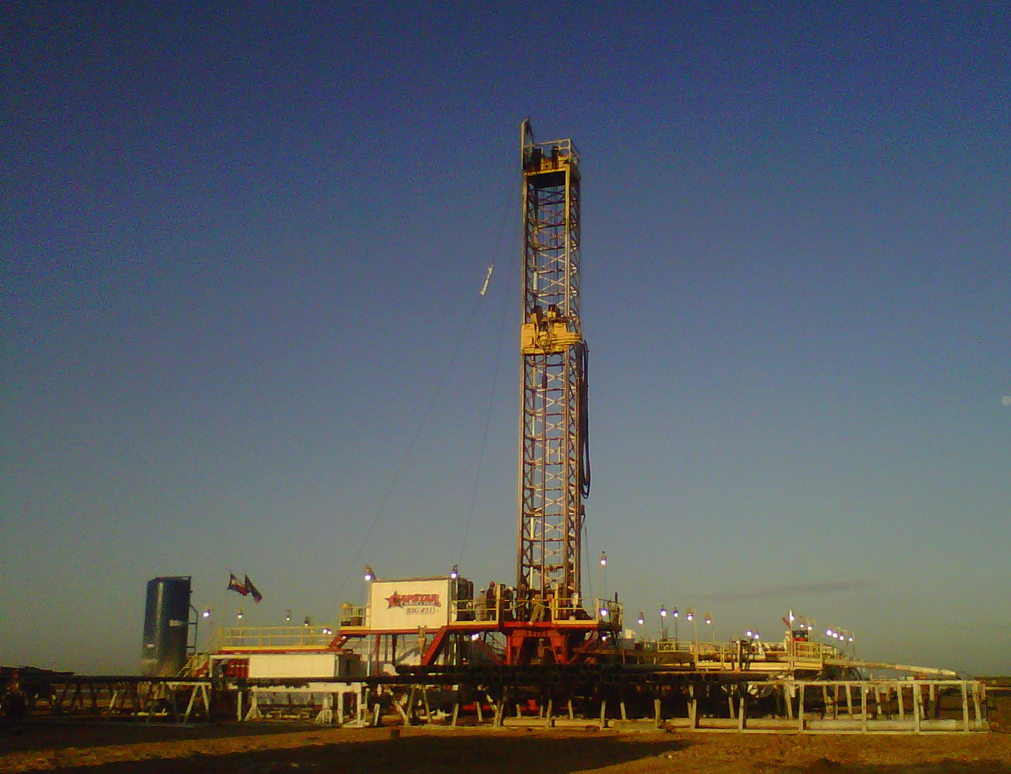 Capstar drilling rig in the Permian Basin